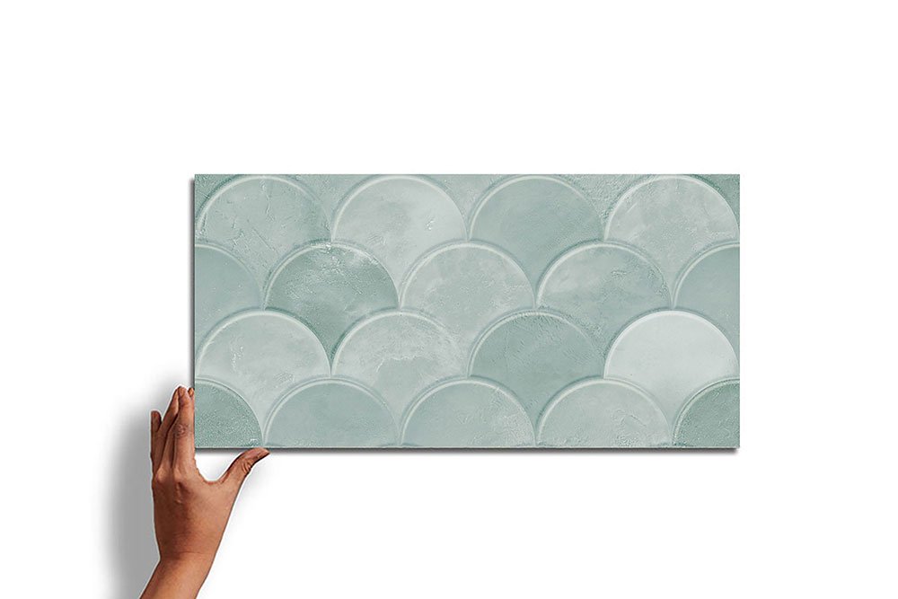 SCALLOP BLUE DECOR
